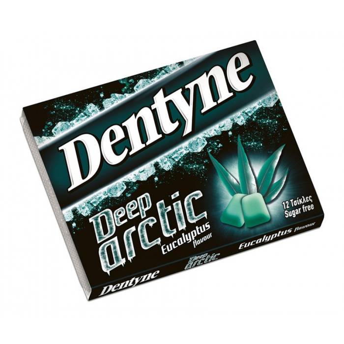 DENTYNE ice τσίχλες deep arctic με ευκάλυπτο χωρίς ζάχαρη 16,8gr