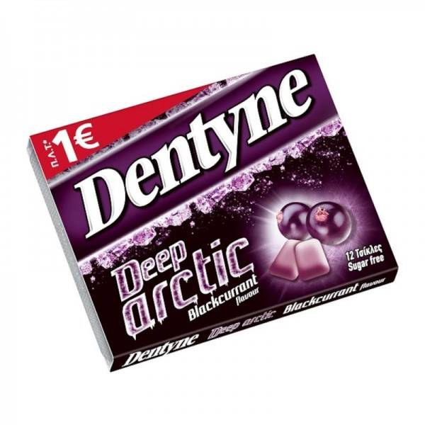 DENTYNE ice τσίχλες deep arctic blackcurrant χωρίς ζάχαρη 16,8gr