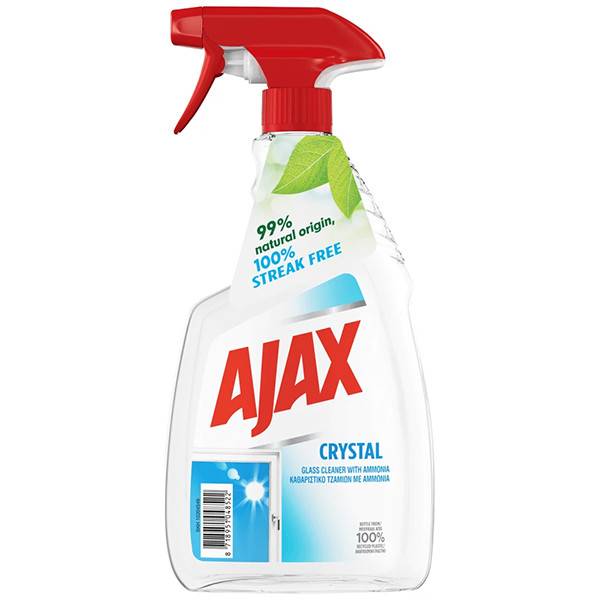 AJAX υγρό καθαριστικό τζαμιών με αντλία Crystal 750ml