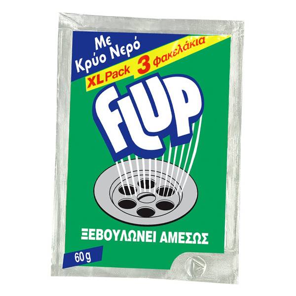 FLUP αποφρακτικό για κρύο νερό 3x60gr