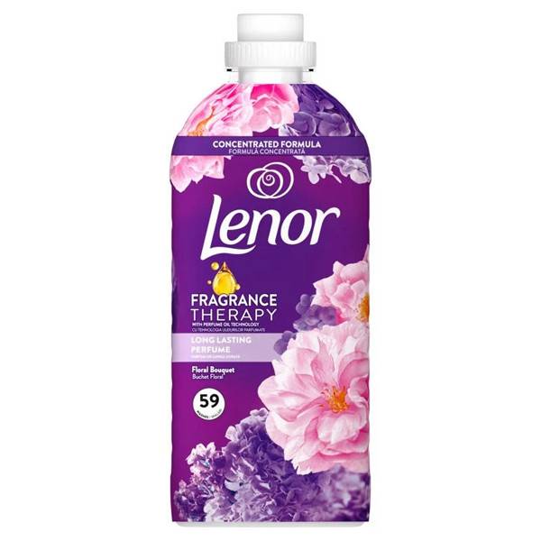 LENOR συμπυκνωμένο μαλακτικό ρούχων relax floral bouquet 59μεζ 1239ml