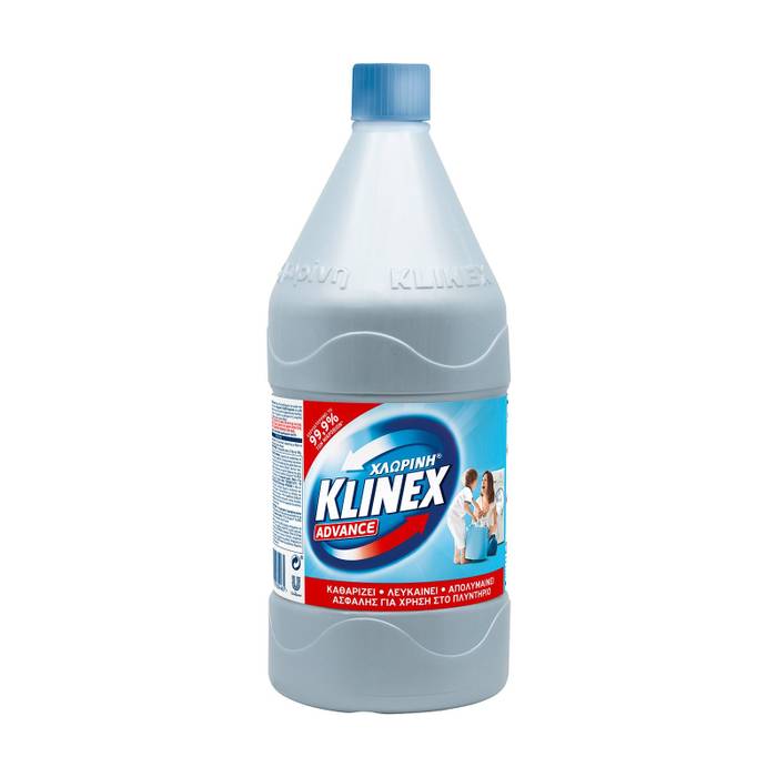 KLINEX χλωρίνη advance για πλυντήριο ρούχων μπλε 2lt
