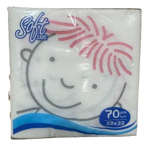 SOFTCARE χαρτοπετσέτες kids boy και girl 33x33cm 70τεμ