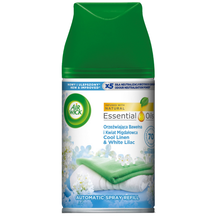 AIR WICK Freshmatic ανταλλακτικό αποσμητικό χώρου cool linen 250ml
