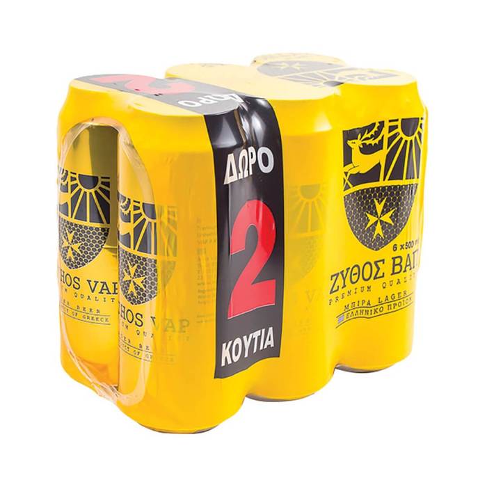 ΖΥΘΟΣ ΒΑΠ μπύρα κουτί 6x500ml