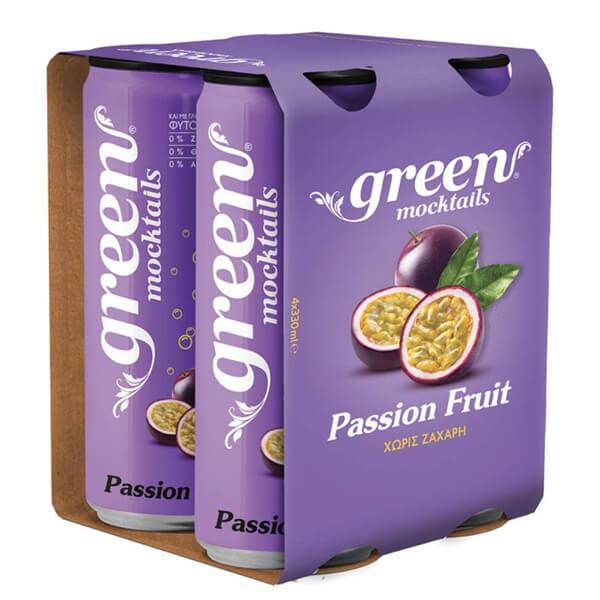 GREEN COLA moctails passion fruit 4x330ml