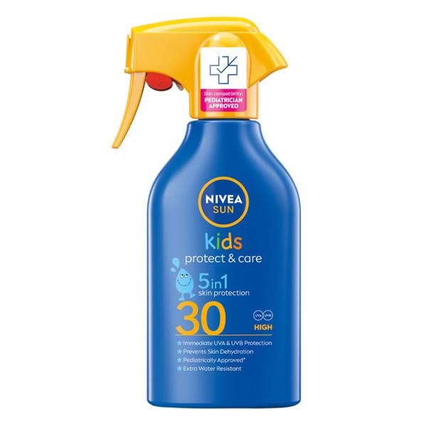 NIVEA αντιηλιακό παιδικό kids protect και care SPF30+ με αντλία 270ml