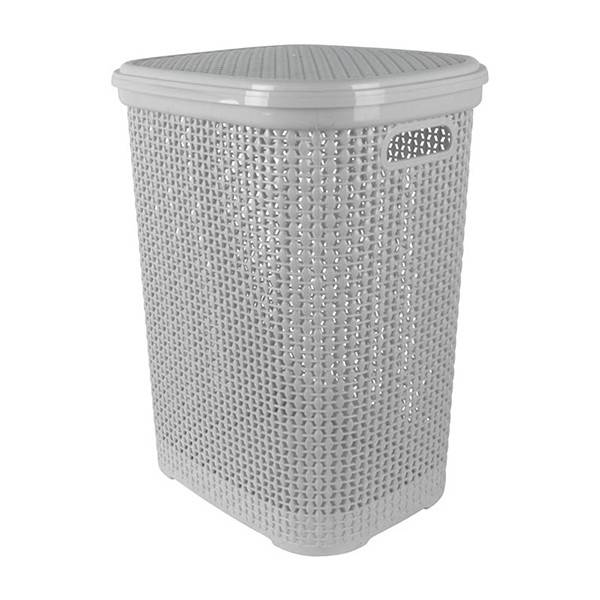 TNS Rattan καλάθι απλύτων πλαστικό άσπρο