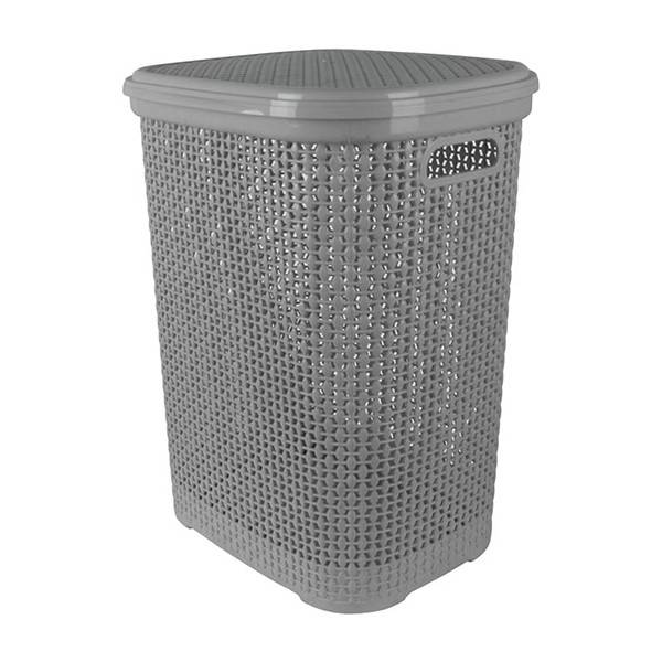 TNS Rattan καλάθι απλύτων πλαστικό γκρι
