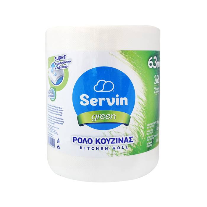 SERVIN χαρτί κουζίνας green 2φυλλο 598gr
