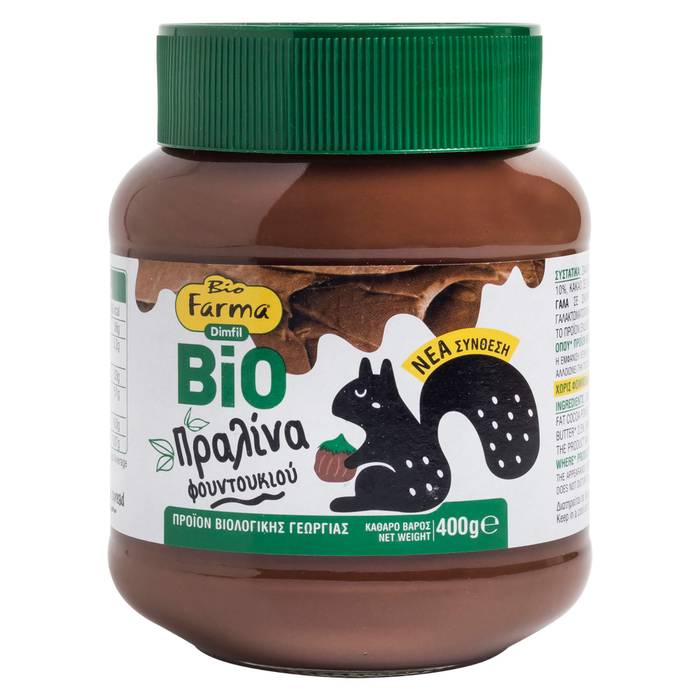 BIOFARMA πραλίνα φουντουκιού 400gr