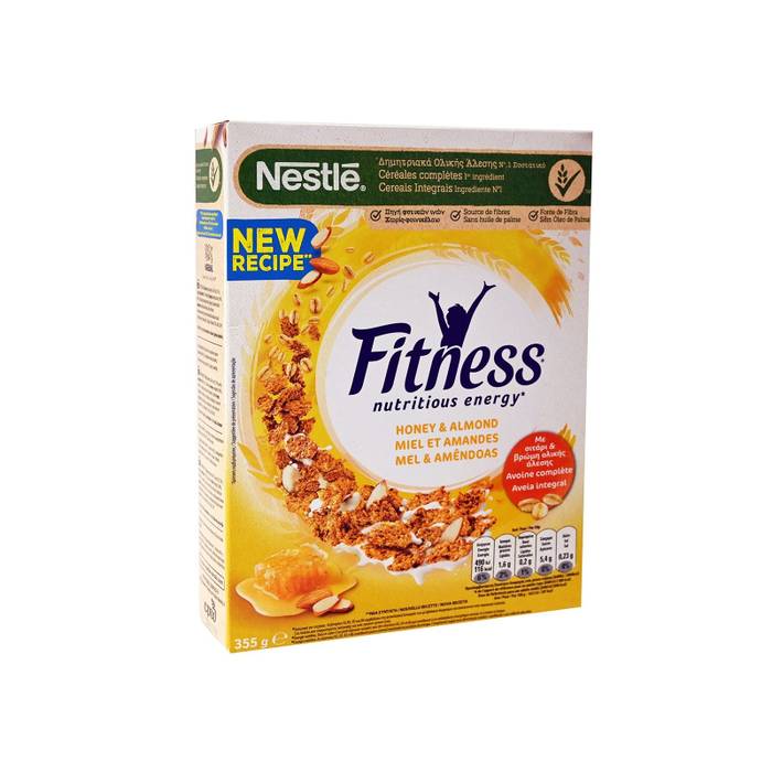 NESTLE δημητριακά fitness με αμύγδαλο και μέλι 375gr