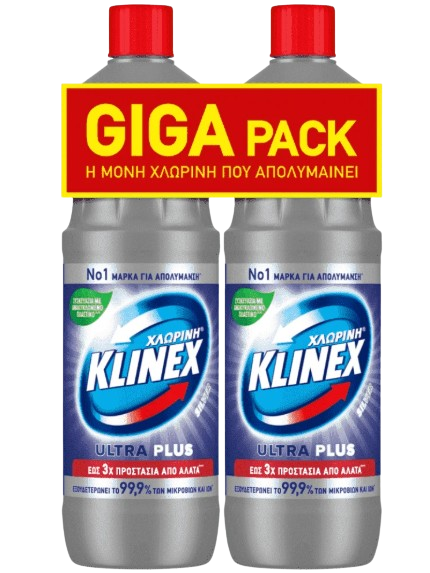 KLINEX χλωρίνη silver παχύρρευστη 2x1200ml
