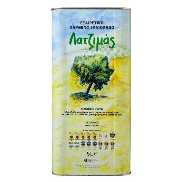 ΛΑΤΖΙΜΑΣ ελαιόλαδο εξαιρετικά παρθένο 5lt