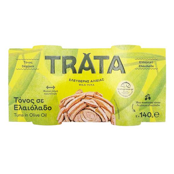 TRATA τόνος σε ελαιόλαδο 2x140gr