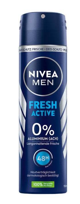 NIVEA αποσμητικό σώματος spray men fresh active 150ml