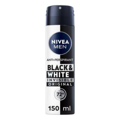 NIVEA αποσμητικό σώματος spray men black και white original 150ml