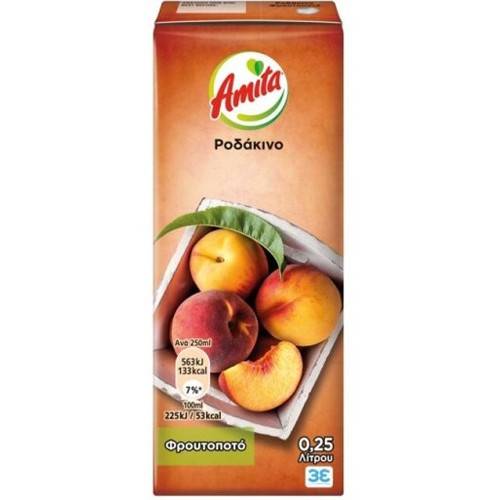AMITA χυμός φρουτοποτό ροδάκινο 250ml