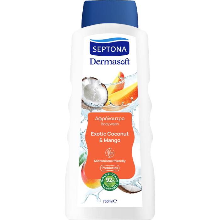 SEPTONA dermasoft αφρόλουτρο exotic coconut και mango 750ml