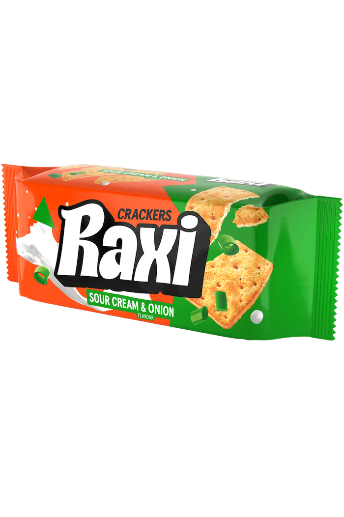 RAXI κράκερ sour cream και onion 70gr