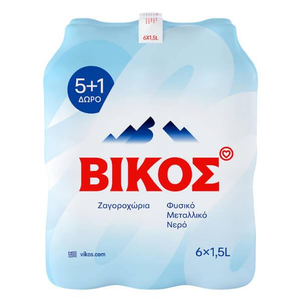 ΒΙΚΟΣ φυσικό μεταλλικό νερό 6x1,5lt