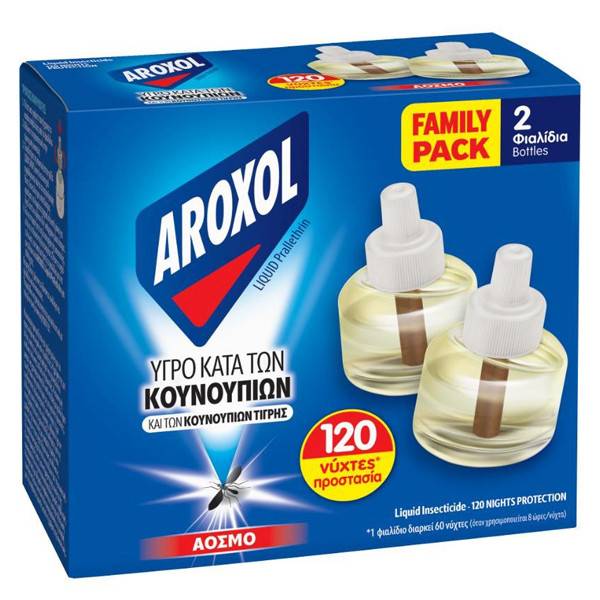 AROXOL εντομοαπωθητικό υγρό ανταλλακτικό 2x45ml