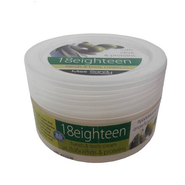 18EIGHTEEN κρέμα χεριών και σώματος με λάδι ελιάς 200ml