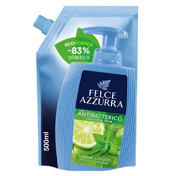 FELCE AZZURRA κρεμοσάπουνο mint και lime σακούλα 500ml