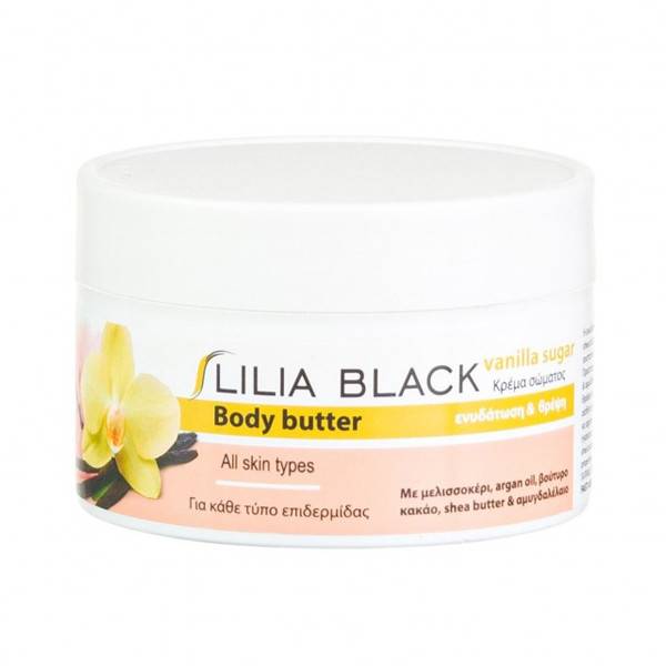 LILIA BLACK κρέμα σώματος με βανίλια και ζάχαρη 250ml