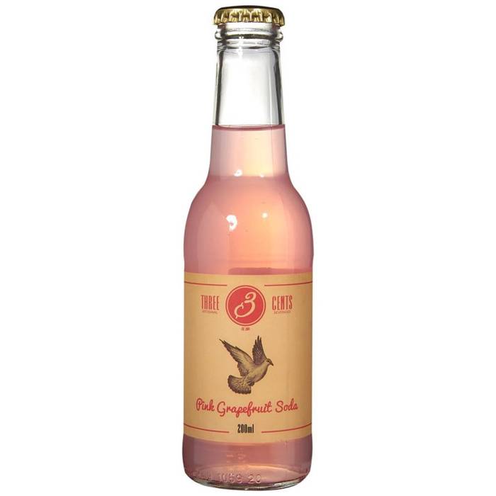 THREE CENTS αναψυκτικό σόδα Pink Grapefruit 200ml