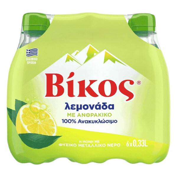 ΒΙΚΟΣ αναψυκτικό λεμονάδα μπουκάλι 6x330ml