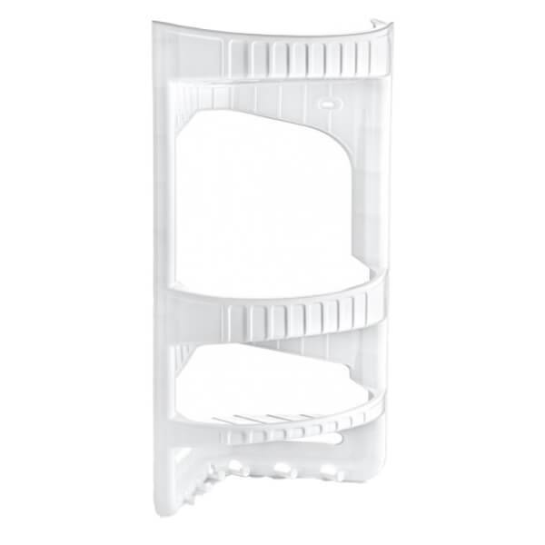 DUNYA PLASTIC ραφιέρα μπάνιου γωνιακή πλαστική με 3 ράφια