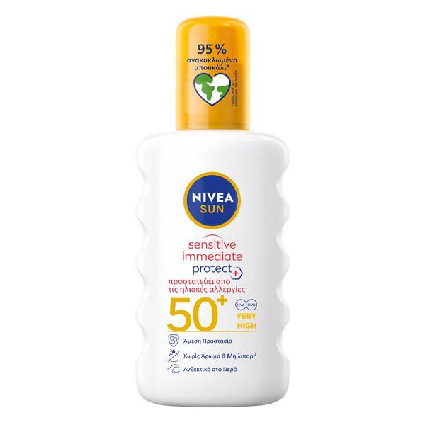 NIVEA αντιηλιακό παιδικό kids sensitive SPF50+ spray 200ml