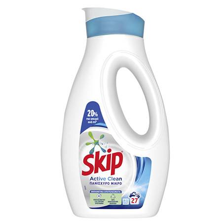 SKIP υγρό πλυντηρίου ρούχων Active Clean 27μεζ 729ml