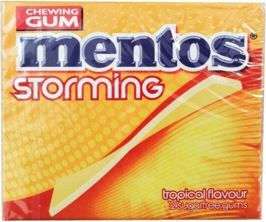 MENTOS τσίχλες stroming τροπικά φρούτα 33gr