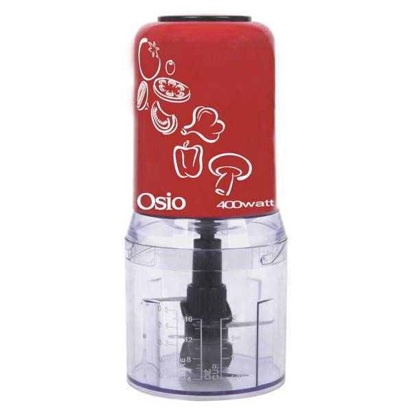 OSIO μπλέντερ με δοχείο κόκκινο 400w 500ml