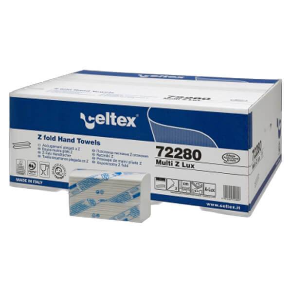 CELTEX χειροπετσέτα Z-LUX στενή 21,5x27cm 18x170τεμ