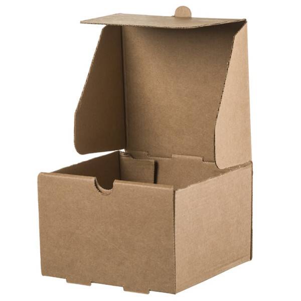 KRAFT BOX κουτί οντουλέ burger 13x13x8,6cm 100τεμ