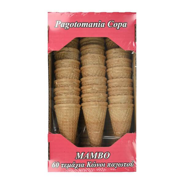 PAGOTOMANIA Mambo χωνάκια παγωτού 60τεμ 228gr
