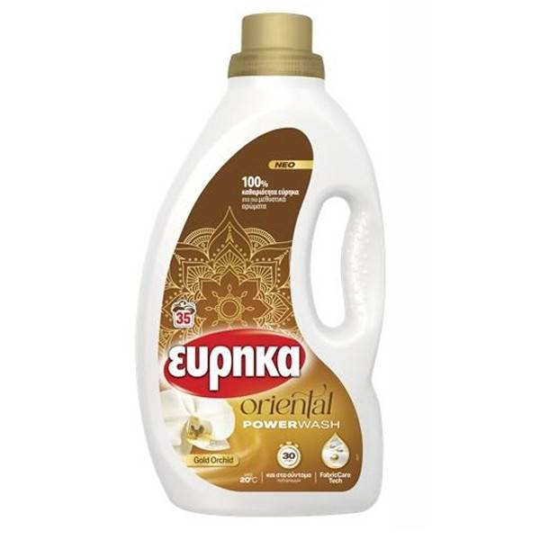 ΕΥΡΗΚΑ oriental υγρό απορρυπαντικό ρούχων gold orchid 35μεζ 1,4lt