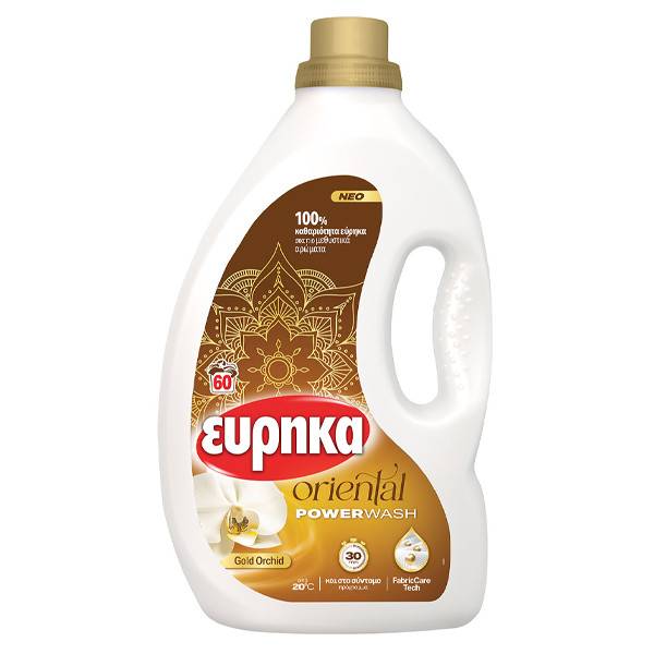 ΕΥΡΗΚΑ oriental υγρό απορρυπαντικό ρούχων gold orchid 60μεζ 4,4lt