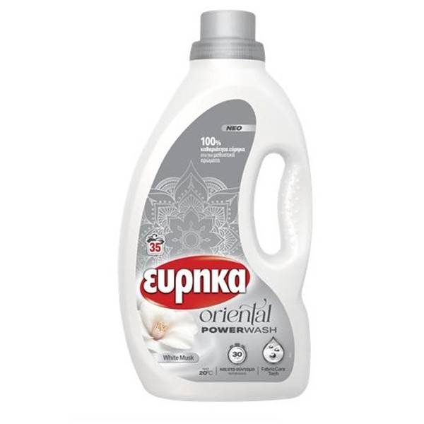 ΕΥΡΗΚΑ oriental υγρό απορρυπαντικό ρούχων white musk 35μεζ 1,4lt
