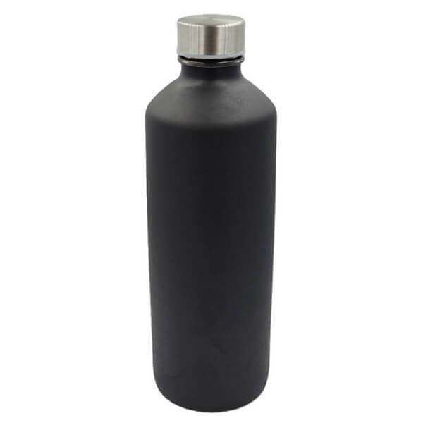 UNIGLASS μπουκάλι γυάλινο νερού μαύρο 1lt 72600