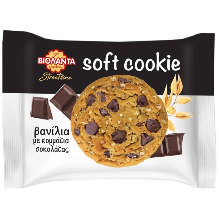 ΒΙΟΛΑΝΤΑ μπισκότα soft cookies με κομματάκια σοκολάτας 65gr
