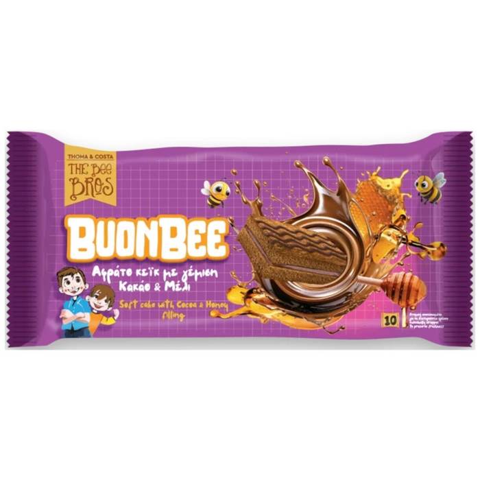 THE BEE BROS κέικ αφράτο με κακάο και μέλι 250gr