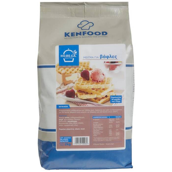 KENFOOD μείγμα για βάφλες 2kg