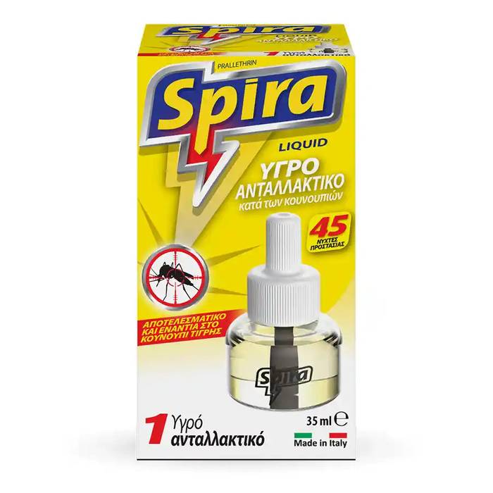SPIRA εντομοαπωθητικό υγρό ανταλλακτικό κίτρινο 35ml