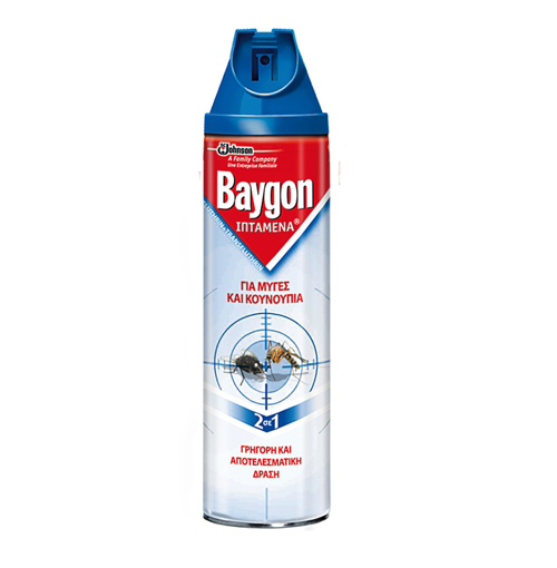 BAYGON εντομοκτόνο spray για μύγες, σφήκες και κουνούπια 300ml