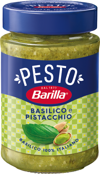 BARILLA σάλτσα ζυμαρικών Pesto Basilico Pistacchio 190gr