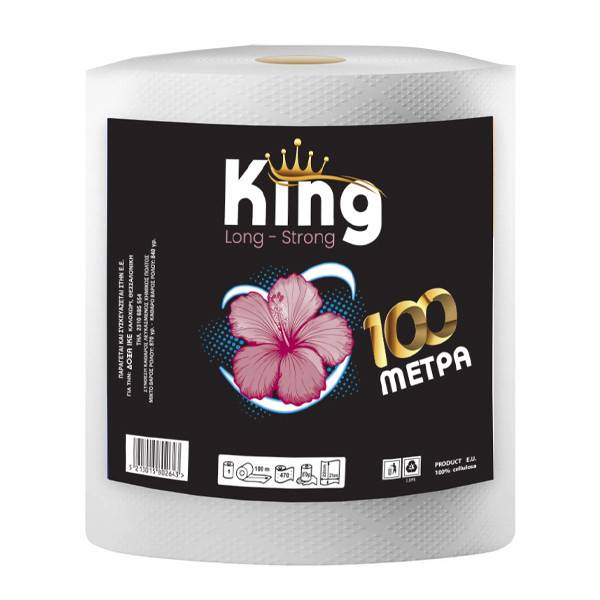 KING χαρτί κουζίνας 100m